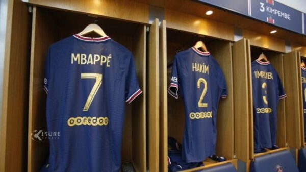 PSG wore special kit on Sunday evening to celebrate Lionel Messi's seventh Ballon d'Or win | France Ligue 1